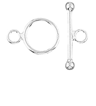 Sterling Silver Medium Toggle Clasp 12Mm Loop