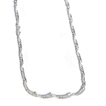 Sterling Silver 18 Inch 2.5Mm Twisted Neck Chain