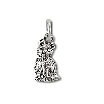 Sterling Silver Sitting Cat Pendant