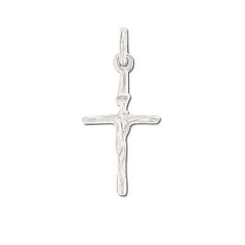Sterling Silver Austere Crucifix Pendant