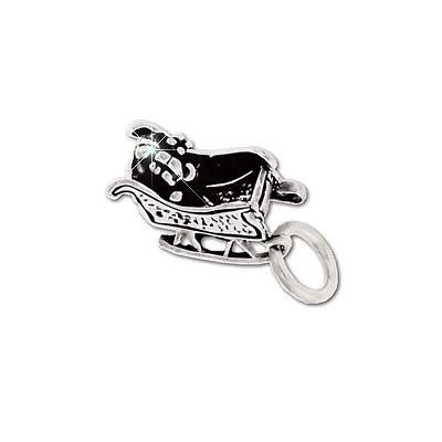 Sterling Silver Sleigh Figurine Pendant