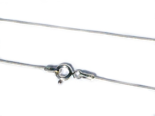 Sterling Silver 18 Inch 1 Mm Round Snake Neck Chain