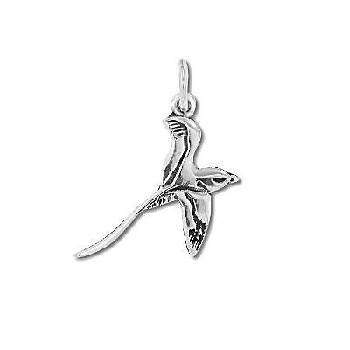 Sterling Silver Flying Bird Pendant - A Stunning Accessory for Bird Lovers