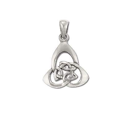 Sterling Silver Celtic Trinity Knotted Charm Pendant