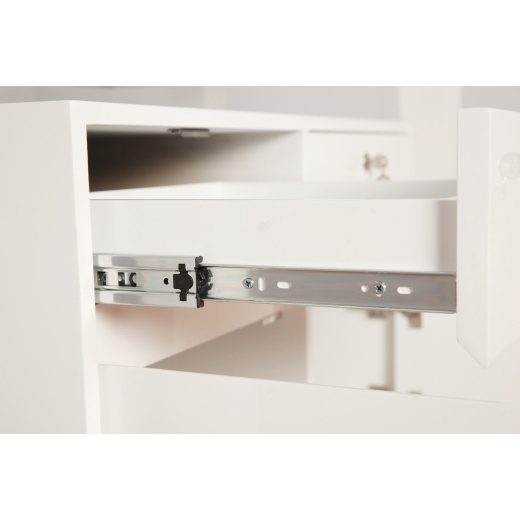 White Gloss Wooden Jewelry Showcase - 47 1/4" X 21 1/2" X 41 1/4"