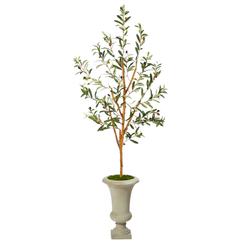 57” Olive Artificial Tree In Sand Colored Urn