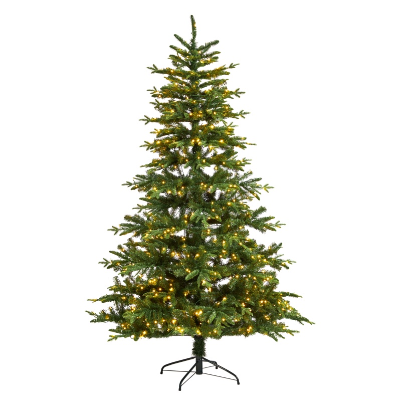 7’ Montreal Spruce Christmas Tree with 650 Warm White LED Lights