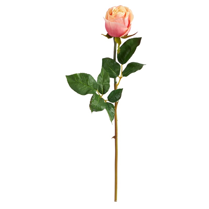 20” Rose Artificial Bud Flower (Set Of 6)