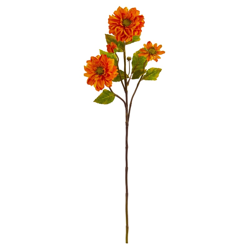 30” Zinnia Artificial Flower Set of 6