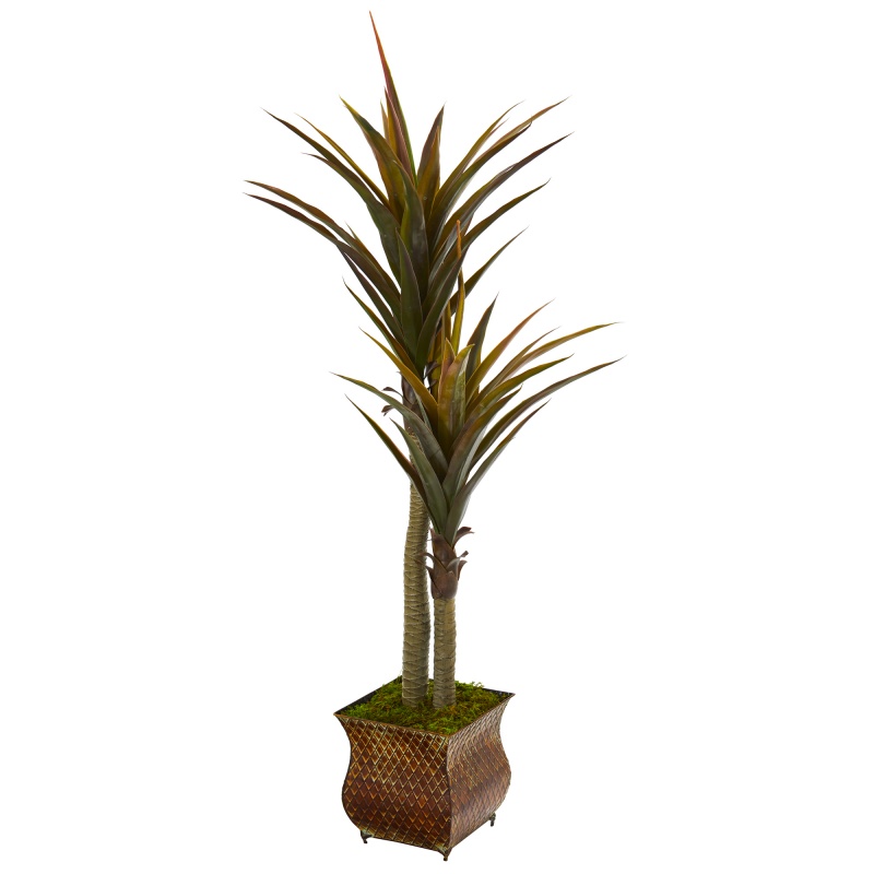 61” Yucca Artificial Tree In Decorative Planter