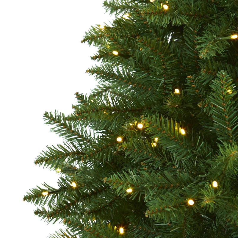 7.5’ Green Valley Fir Artificial Christmas Tree With 500 Clear Led Lights
