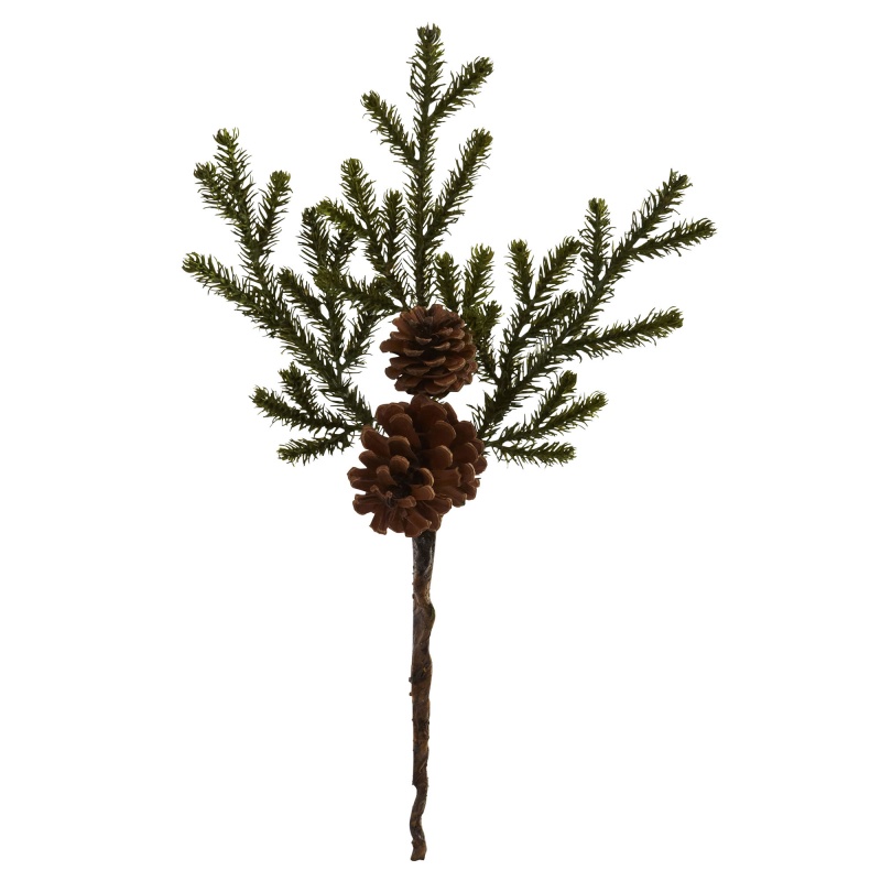 19” Pine & Pinecone Artificial Flower Bundle (Set Of 12))