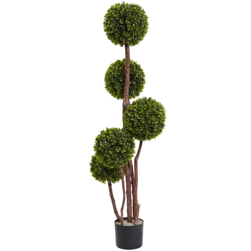 4’ Boxwood Five Ball Topiary Uv Resistant (Indoor/Outdoor)