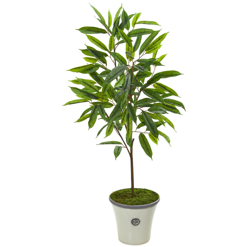 53” Ficus Artificial Plant In Decorative Planter
