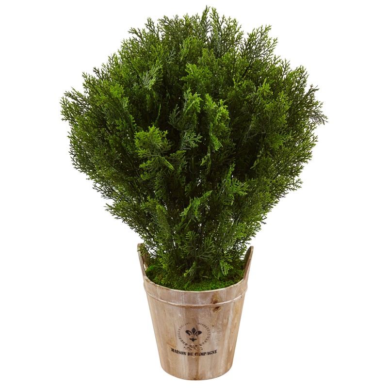 3’ Cedar In Barrel Planter (Indoor/Outdoor)