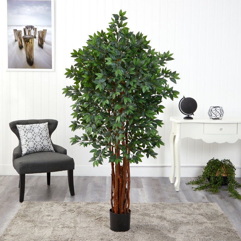 5.5’ Lychee Artificial Tree With Natural Trunk