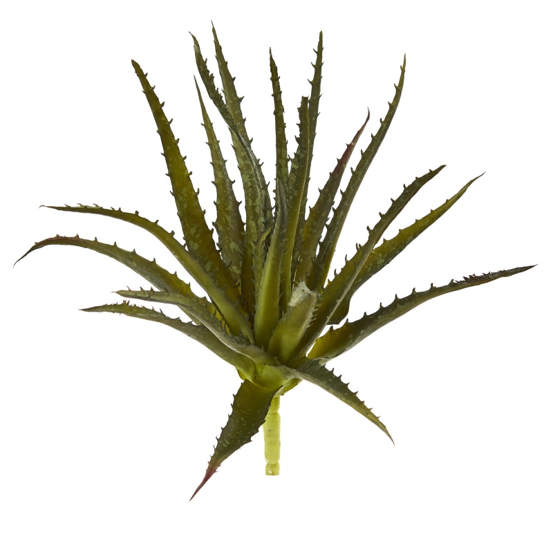 Green Artificial Aloe Pick Set of 6
