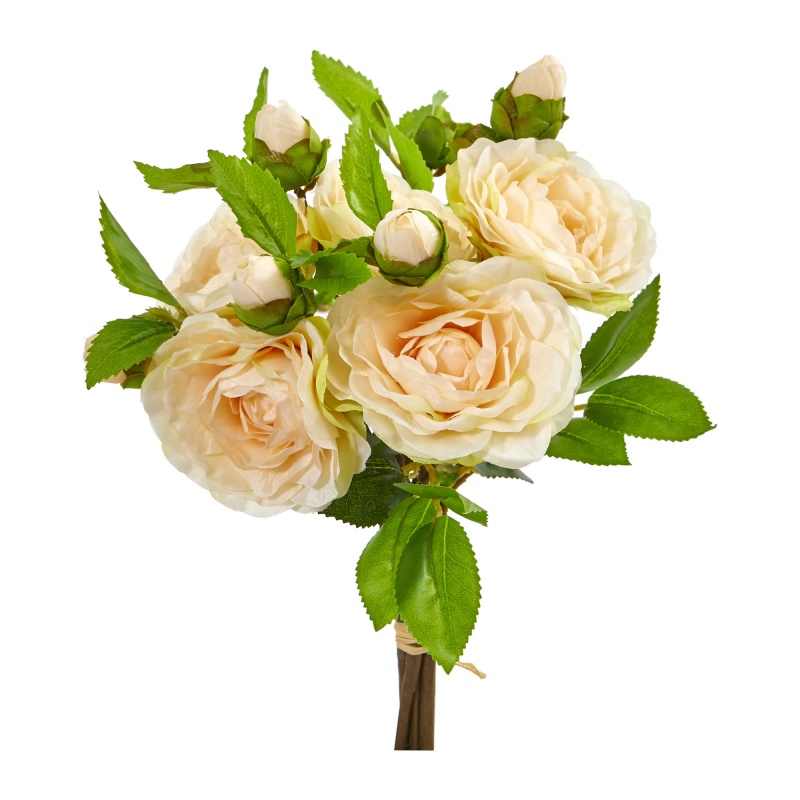 11” Camellia Artificial Flower Bouquet (Set Of 4)