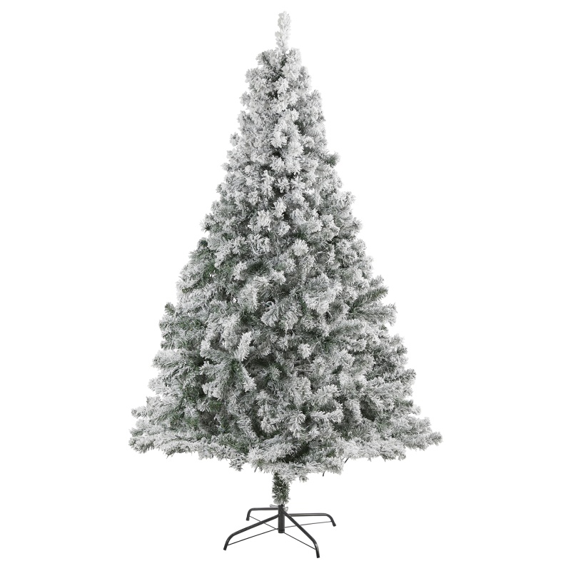 7' Flocked Rock Springs Spruce Artificial Christmas Tree