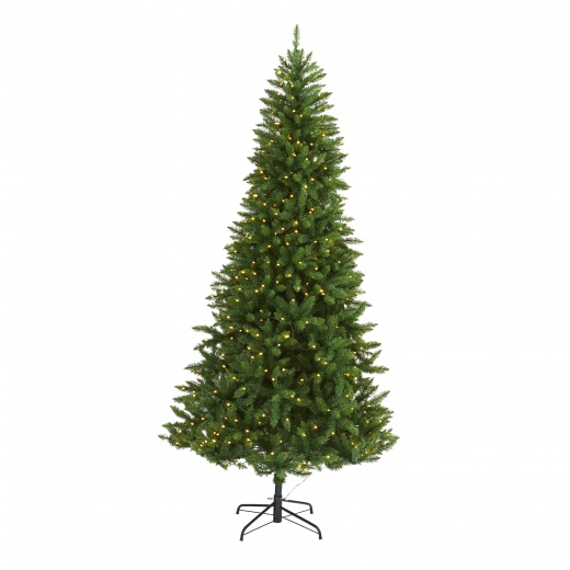 7.5’ Green Valley Fir Artificial Christmas Tree with 500 Clear Led Lights