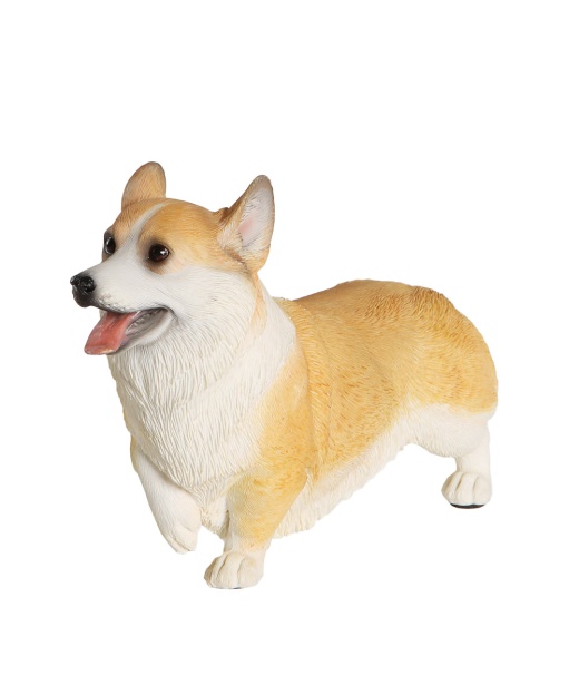 Nayothecorgi Walking Corgi Statue 1:4 - Handmade Resin Figurine