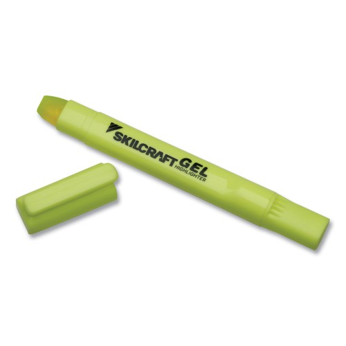 Abilityone 752001 Skilcraft Gel Highlighter, Fluorescent Yellow