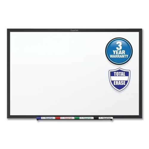 Quartet Classic Series Total Erase Dry Erase Boards, 60 X 36, White Surface, Black Aluminum Frame