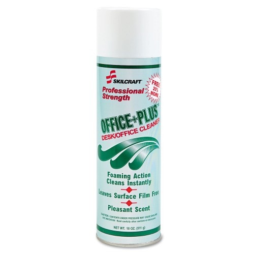 Abilityone 793001 Skilcraft, Office Plus Desk/Office Cleaner, Aerosol