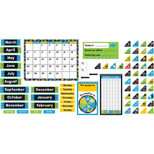 Trend Bold Strokes Calendar Bulletin Board Set