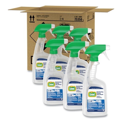 Bleach Germicidal Cleaner, 32 oz Spray Bottle, 6/Carton