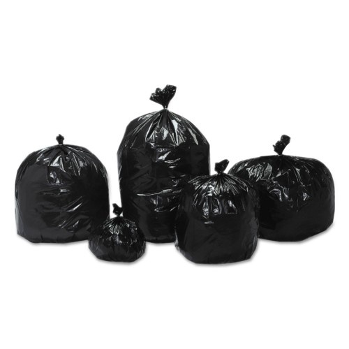 Abilityone 810501 Skilcraft Recycled Content Trash Can Liners, 56 Gal, 1.5 Mil, 43", Brown/Black, 100/Box