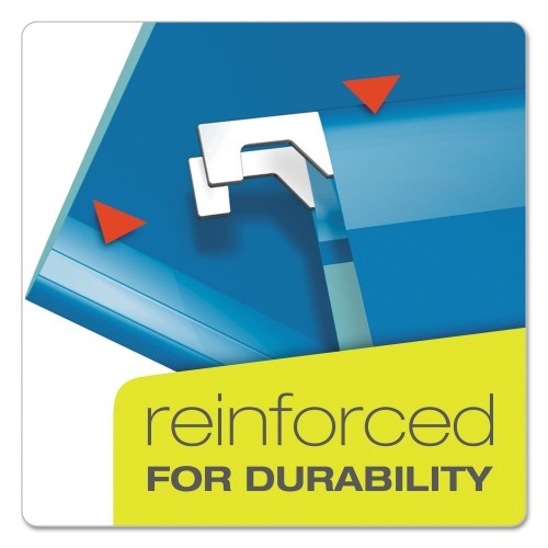 Pendaflex 4152X2 Blu Extra Capacity Reinforced Hanging File Folders With Box Bottom