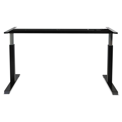 Alera Adaptivergo Sit-Stand Pneumatic Height-Adjustable Table Base, 59.06" X 28.35" X 26.18" To 39.57", Black