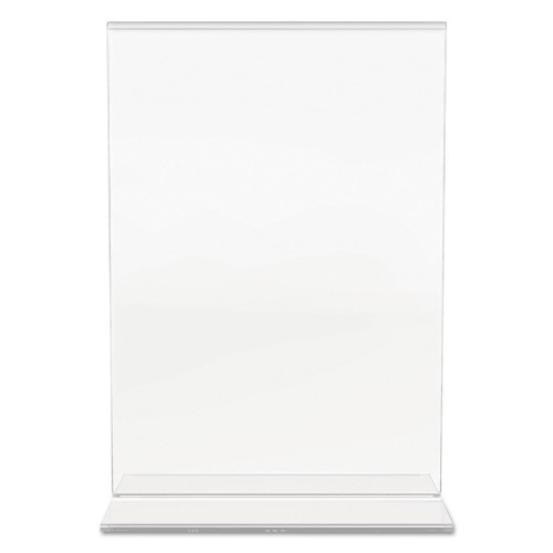 Deflecto Classic Image Double-Sided Sign Holder, 5 X 7 Insert, Clear