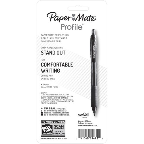 Paper Mate Profile Retractable Gel Pens