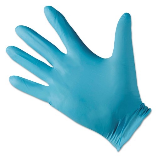 Kleenguard G10 Blue Nitrile Gloves, Blue, 242 Mm Length, Medium/Size 8, 10/Carton