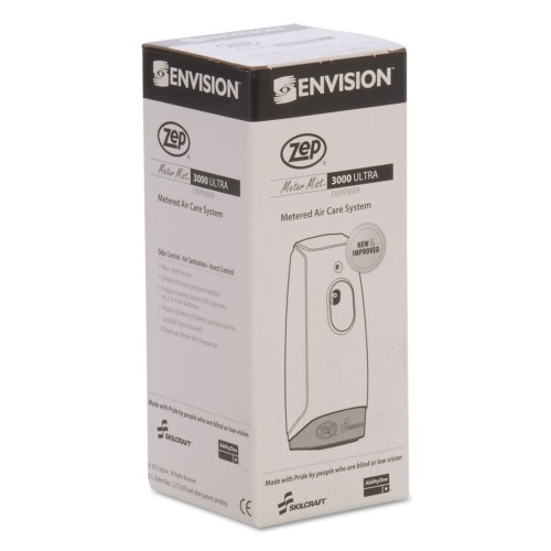Abilityone 451001 Skilcraft, Zep Meter Mist 3000 Odor Control Dispenser, 3.25"X 3.63" X 10.5", White