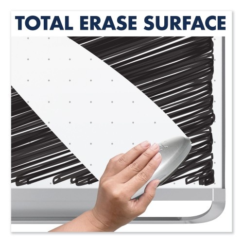 Quartet Prestige 2 Magnetic Total Erase Whiteboard, 48 X 36, White Surface, Silver Aluminum/Plastic Frame