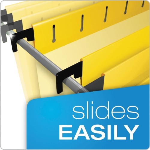 Pendaflex Surehook Hanging Folders, Legal Size, 1/5-Cut Tab, Yellow, 20/Box