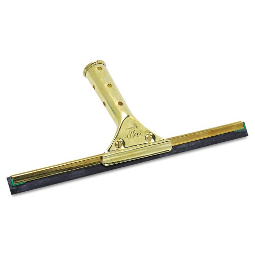 Unger Golden Clip Brass Squeegees, 12" Wide Blade, 4.5" Handle