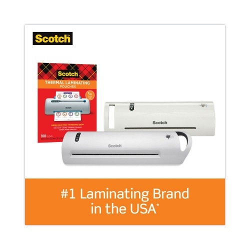 Scotch Laminating Pouches, 5 Mil, 9" X 11.5", Gloss Clear, 100/Pack