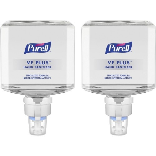 Purell® Vf Plus Hand Sanitizer Gel Refill 1.27 Quart - Pump Dispenser - Kill Germs, Bacteria Remover - Restaurant, Cruise Ship, Hand - Quick Drying, Fragrance-Free, Hygienic, Dye-Free - 2 / Carton (509902)