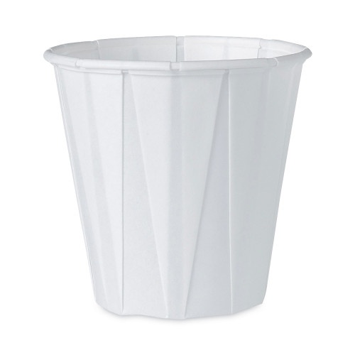Solo Paper Portion Cups, 3.5 Oz, White, 100/Bag, 50 Bags/Carton