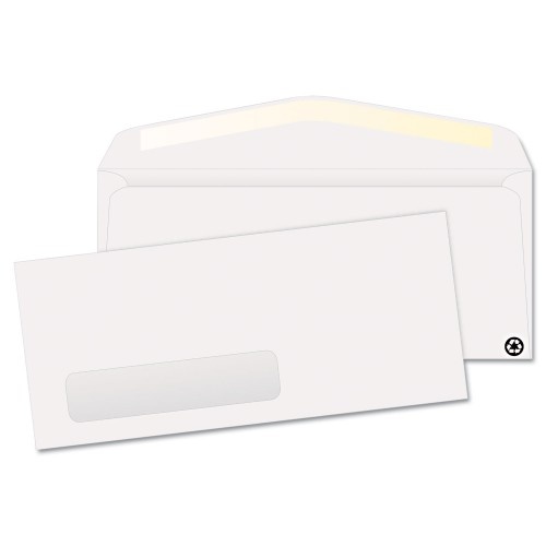 Quality Park Address-Window Security-Tint Envelope, #10, Commercial Flap, Gummed Closure, 4.13 X 9.5, White, 500/Box
