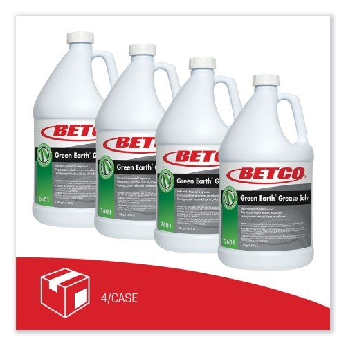 Betco Bioactive Solutions Grease Solv, Orange Scent, 1 Gal Bottle, 4/Carton