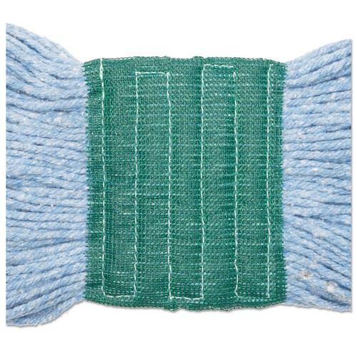 Boardwalk Super Loop Wet Mop Head, Cotton/Synthetic Fiber, 5" Headband, Medium Size, Blue