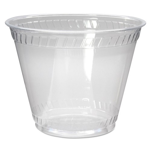 Fabri-Kal Greenware Cold Drink Cups, 9 Oz, Clear, Old Fashioned, 50/Sleeve, 20 Sleeves/Carton
