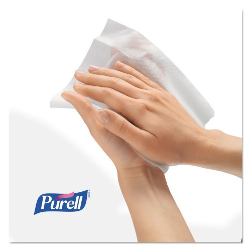 Purell Sanitizing Hand Wipes, 6.75 X 6, Fresh Citrus, White, 270 Wipes/Canister Ea)
