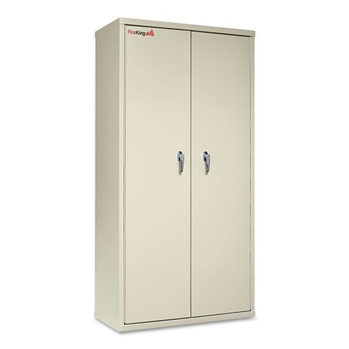 Fireking Storage Cabinet, 36W X 19 1/4D X 72H, Ul Listed 350, Parchment