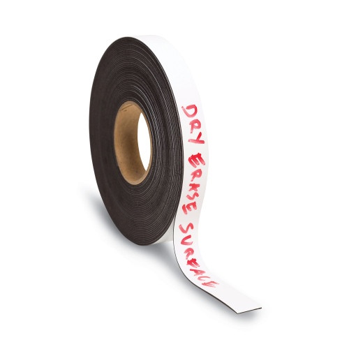 U Brands Magnetic Adhesive Tape Roll, 1" X 50 Ft, Black
